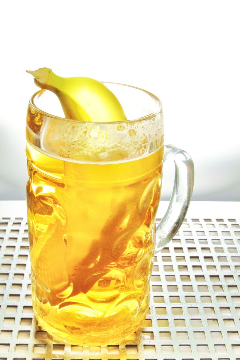 Banana in Mug of Beer