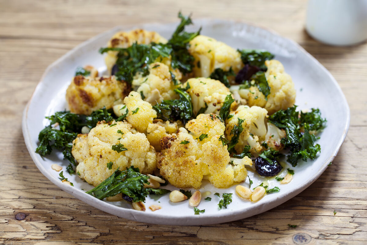 Sauteed Kale and Cauliflower