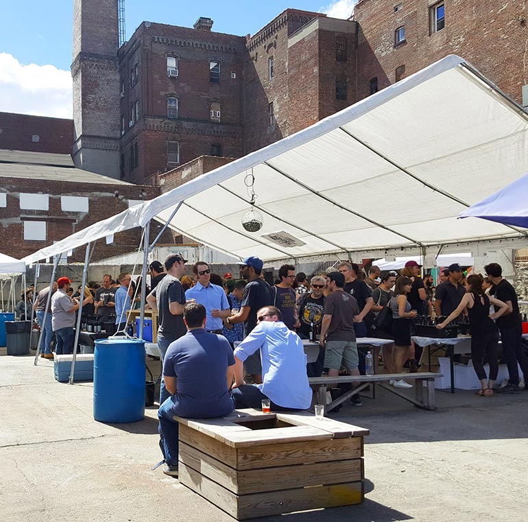 attendees at the Where the Wild Beers Are festival