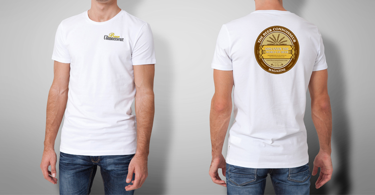 The Beer Connoisseur Branded White Short Sleeve T-Shirt