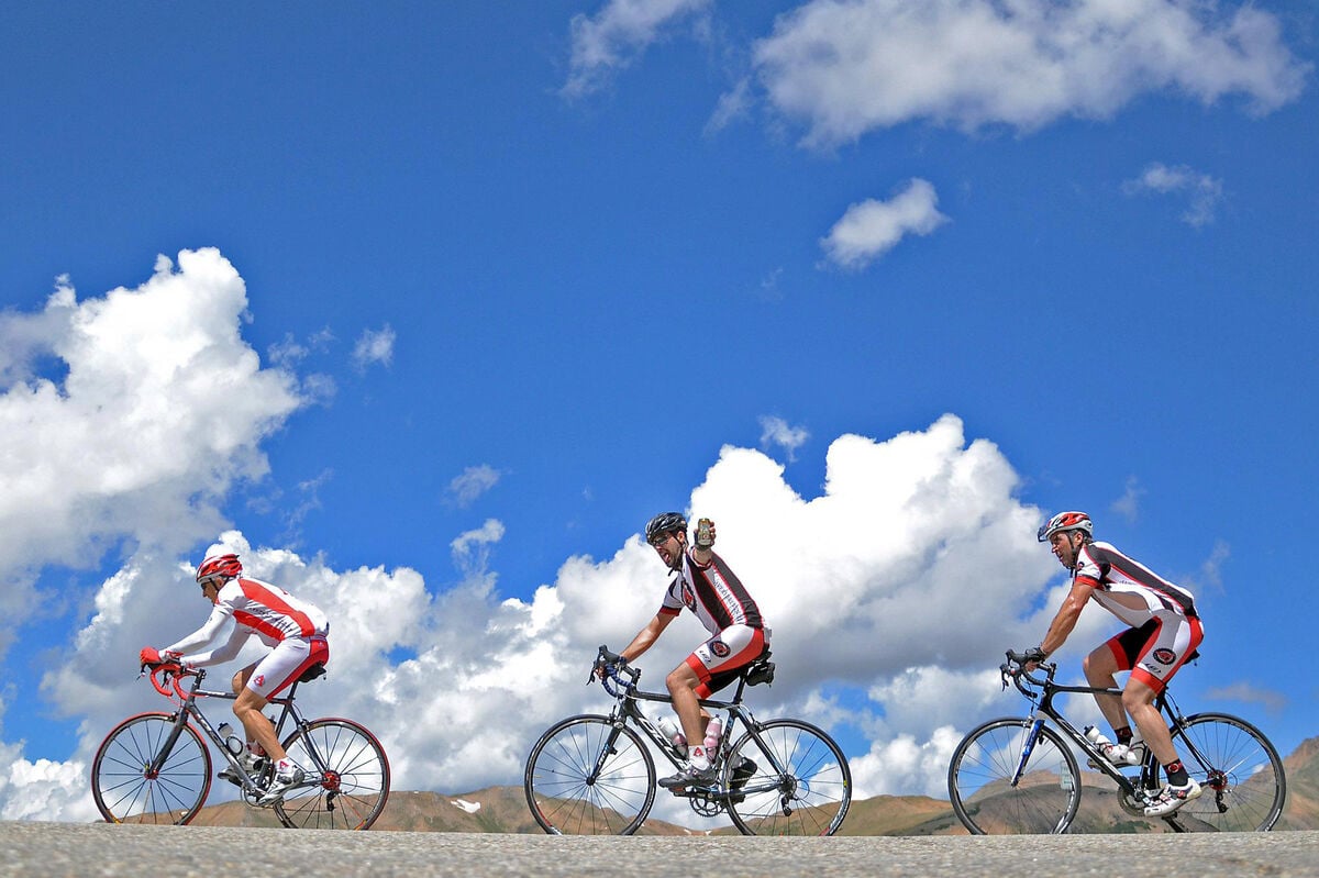 beer with cyclists