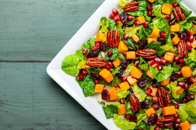 Cranberry and Pomegranate Salad