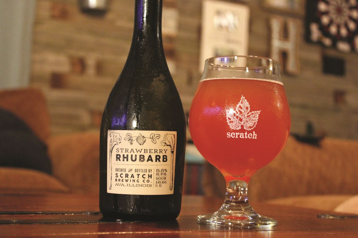 strawberry rhubarb by scratch brewing co.