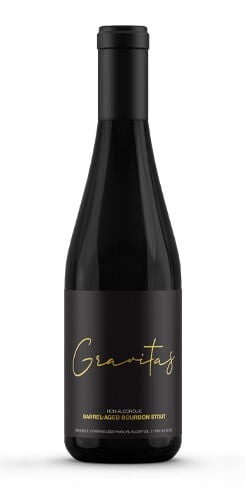 Gravitas Non-Alcoholic Barrel-Aged Bourbon Stout (2021), Bravus Brewing Co. 